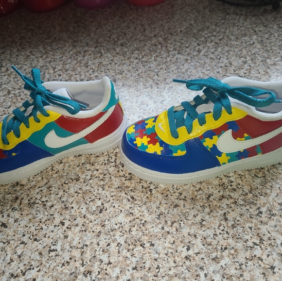 Custom painted toddler air force ones - Picture 2 of 5